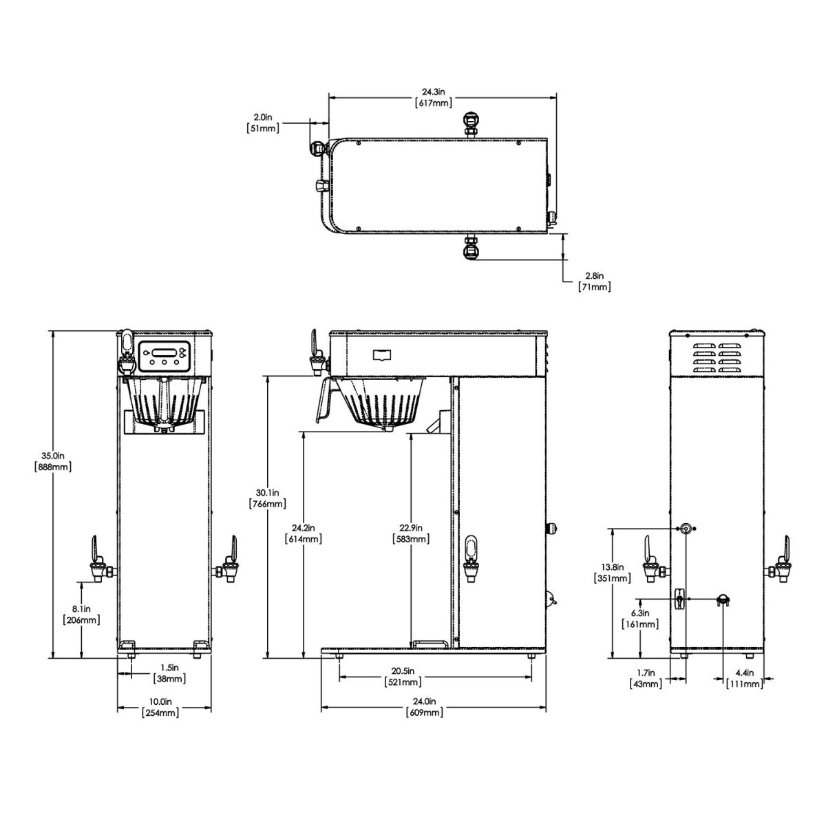 Bunn ITCB Infusion Series HV Tea/Coffee Brewer - Dual Voltage (Copy)