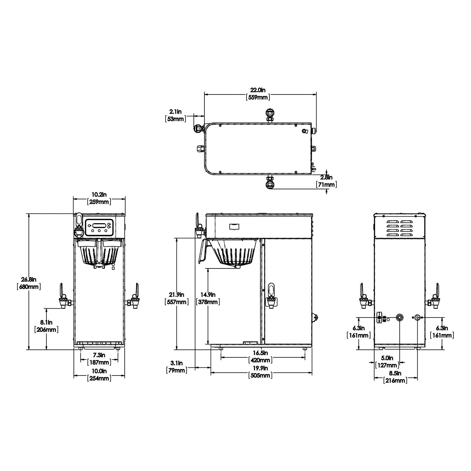 Bunn ICB Infusion Series Coffee Brewer - Dual Voltage