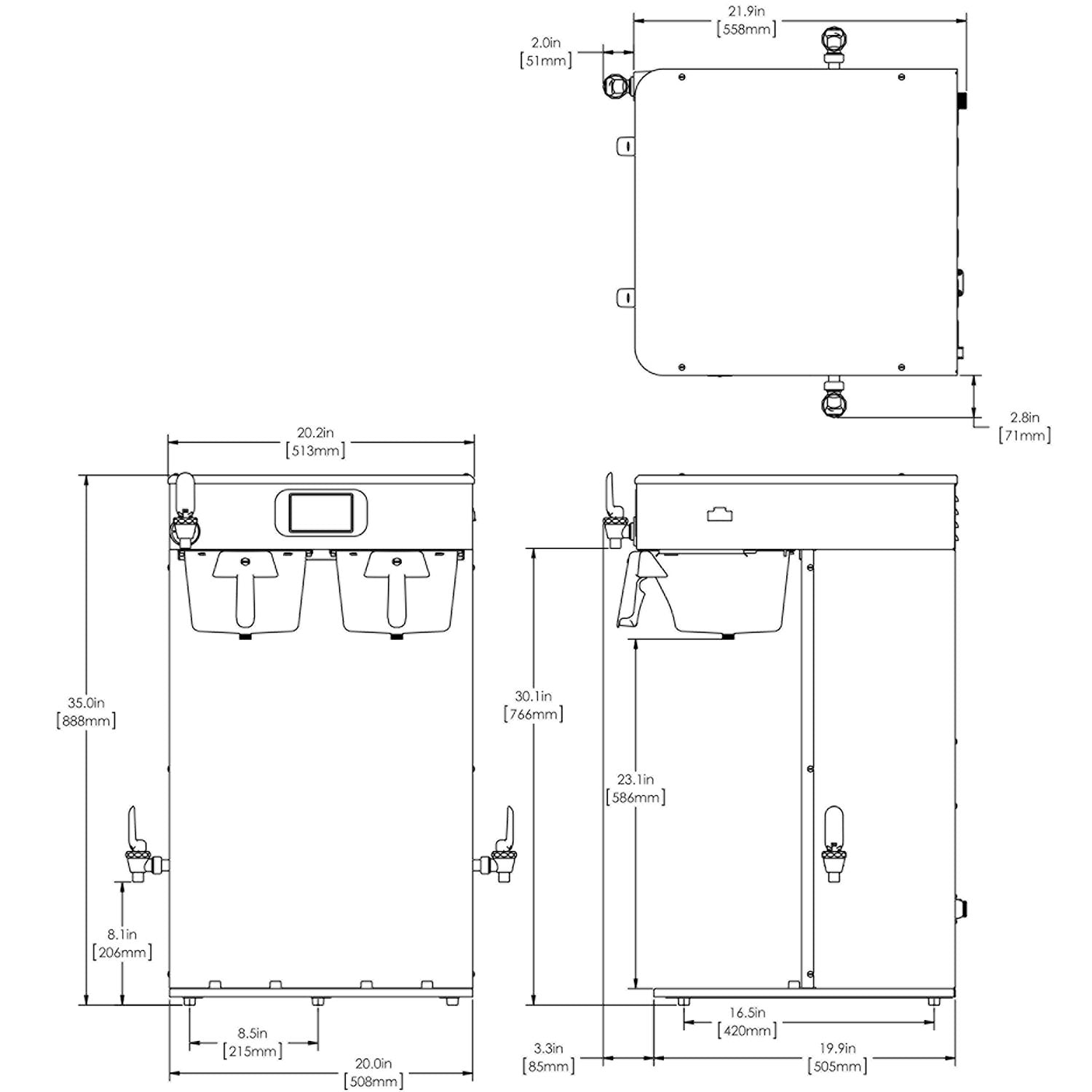 Bunn ICB Twin Tall Platinum Edition - Dual Voltage