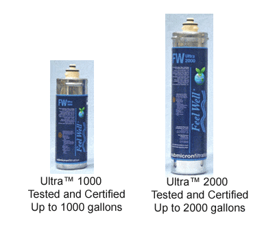 Feel Well ULTRA 2000 Water Filter Cartridge w/ Lead Reduction Alpine Coolers