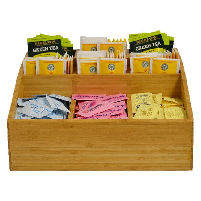 Bamboo 9 Section Condiment Rack