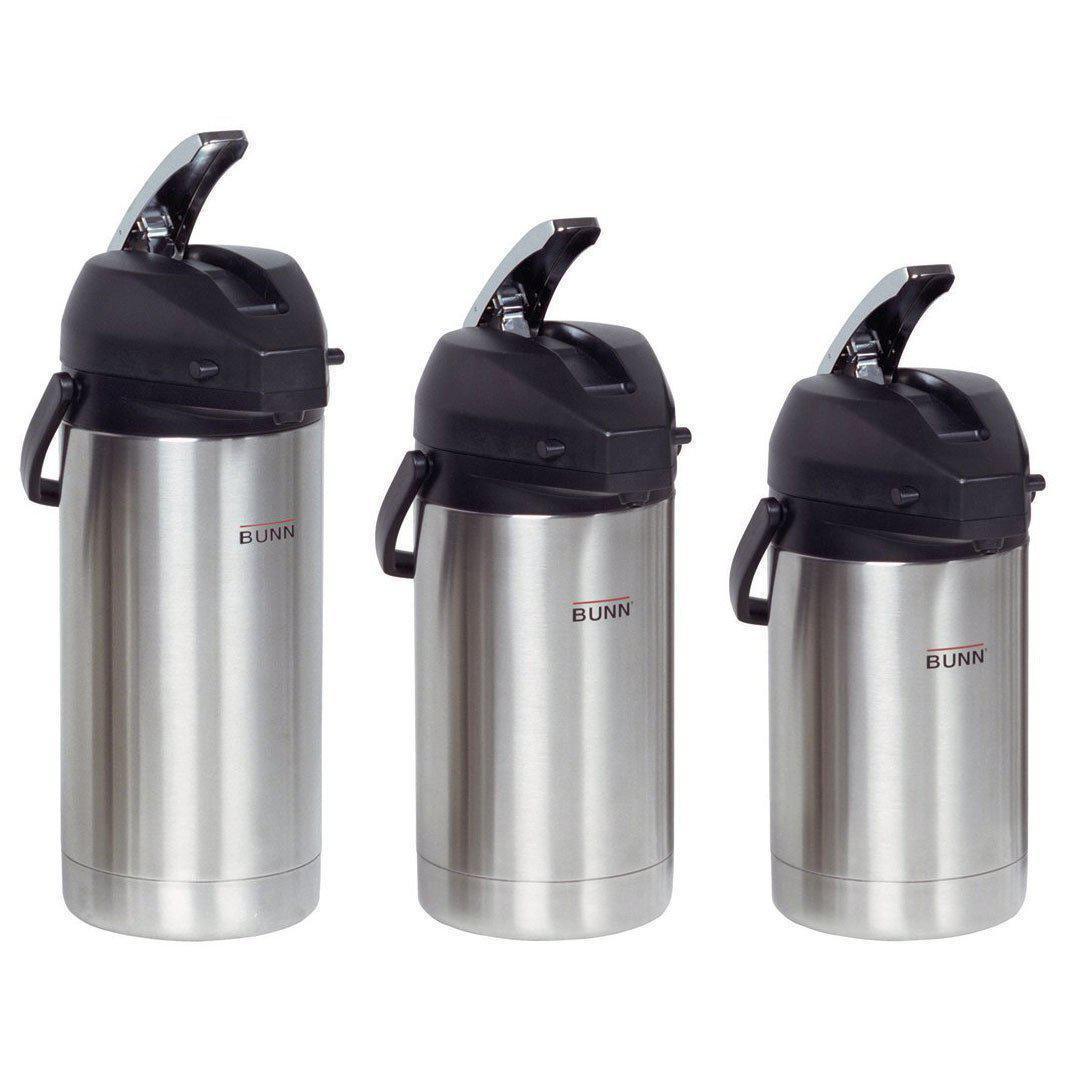 Bunn Lever Action Stainless Steel Lined Airpot 2.5L, 3.0L, 3.8L