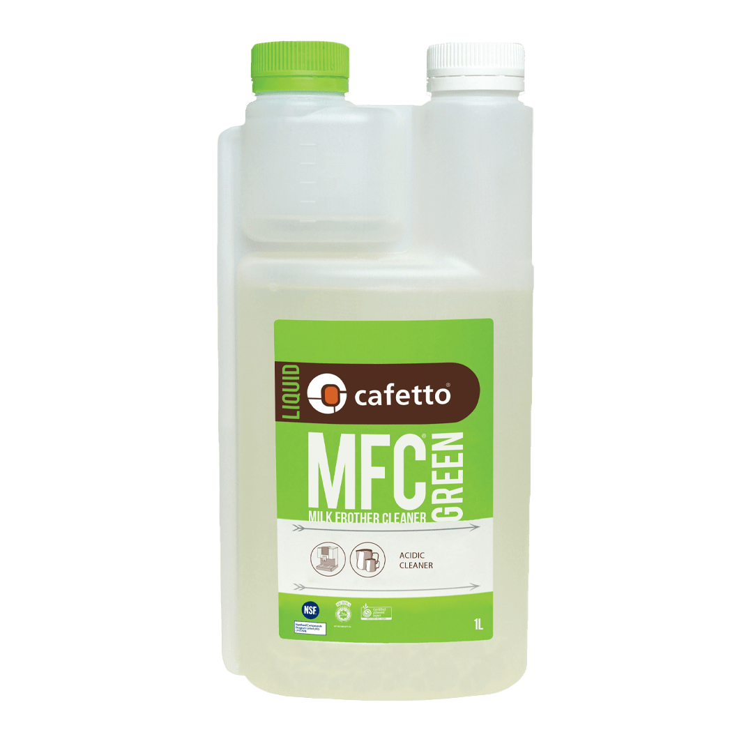 Cafetto MFC Green Milk Frother Cleaner 1 Liter / 34oz Bottle