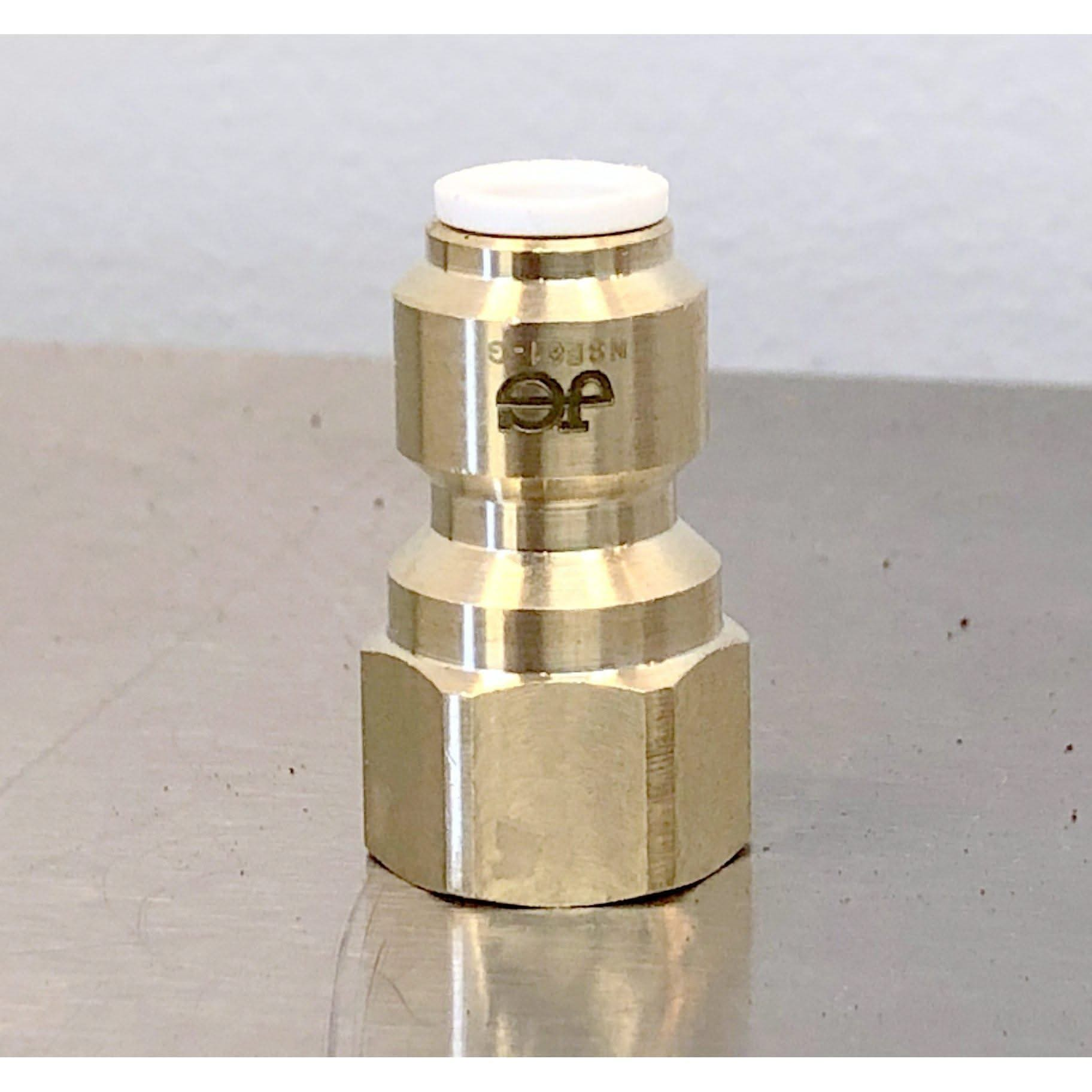 HHD John Guest Female Flare Brass Adapter 1/4" Tube x 1/4" MI4508F4S Fittings & Adapters