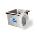 Image of 7" Krome C334 Countertop Frothing Glass Pitcher Rinser Washer - Voltage Coffee Supply™