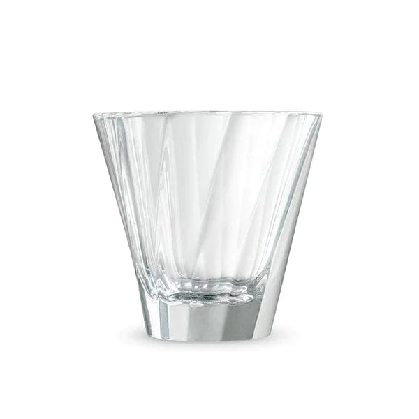 Urban Glass 120ml Twisted Cortado Glass (Clear) & Saucer