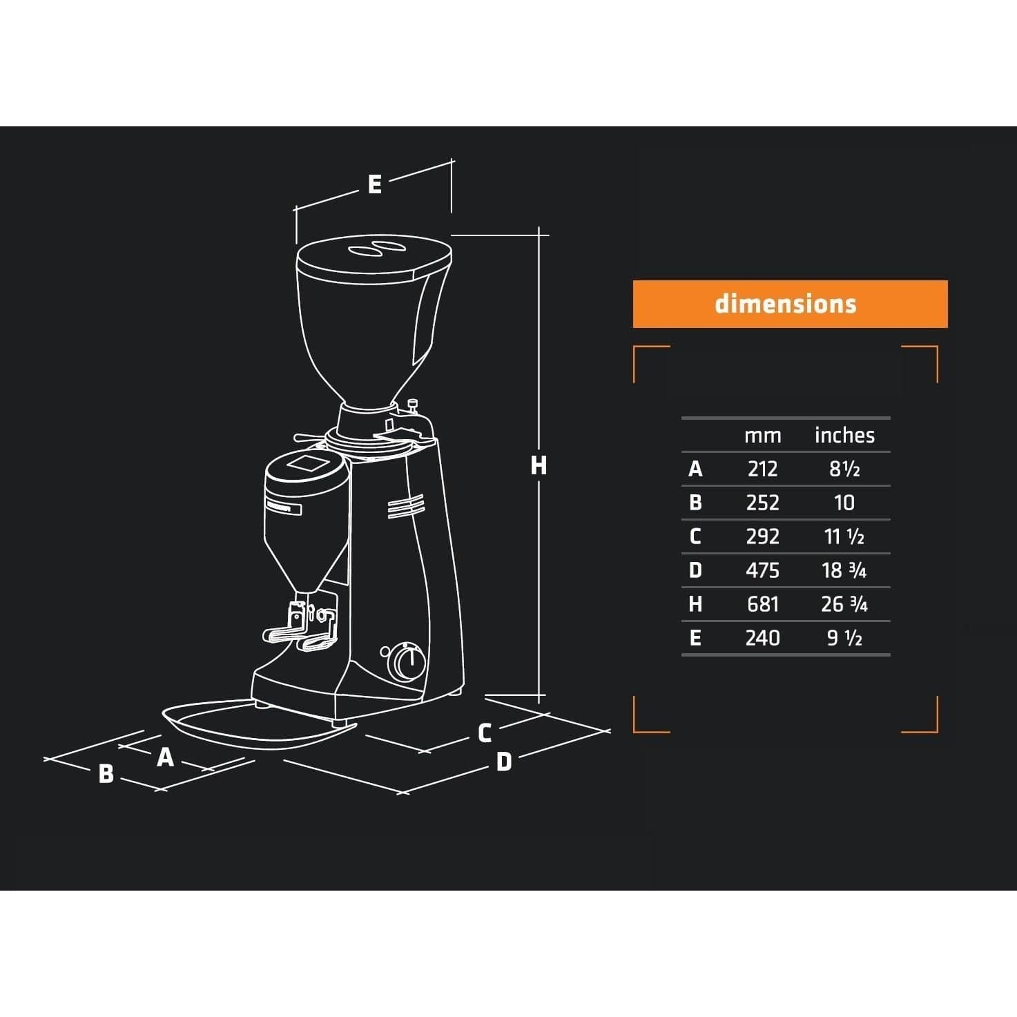 Buy Mazzer Major Electronic Espresso Grinder