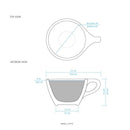 notNeutral notNeutral Lino Small Latte Cup & Saucer - One Dozen Cups & Mugs