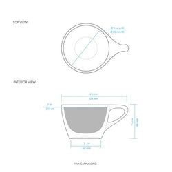 notNeutral notNeutral Fina Cappuccino Cup & Saucer - One Dozen Cups & Mugs