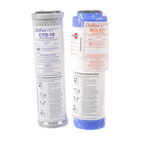 Optipure CTO-10 Carbon & SCLX2-1 ScaleX2 Filter Cartridge Kit SX21RK