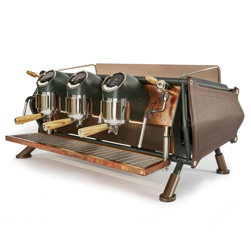 Sanremo Cafe Racer White/Wood 2 Group Italian Espresso Machines